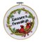 DIY Design Works Seasons Greetings Cardinals Counted Cross Stitch Hoop Kit
